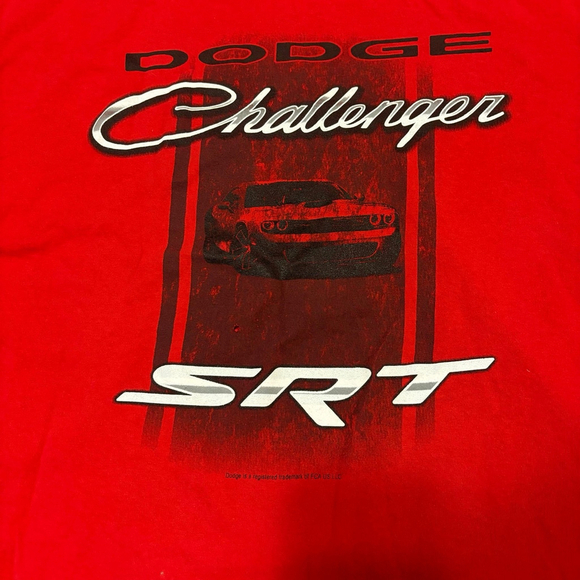 Dodge Challenger SRT Logo Mens XL Red Auto Car Graphic T-Shirt Official Licensed - Picture 4 of 6